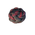 Minimalist dome bun synthetic hair accessory in black and red