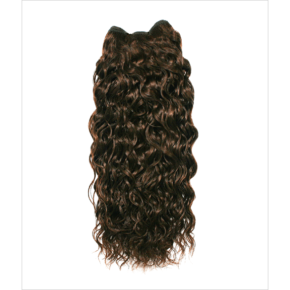Close up of 12 inch fashion wave human hair extensions