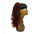 Marley Curl String hair accessory in black and red colors