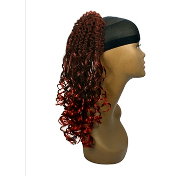 Marley Curl String hair accessory in black and red colors