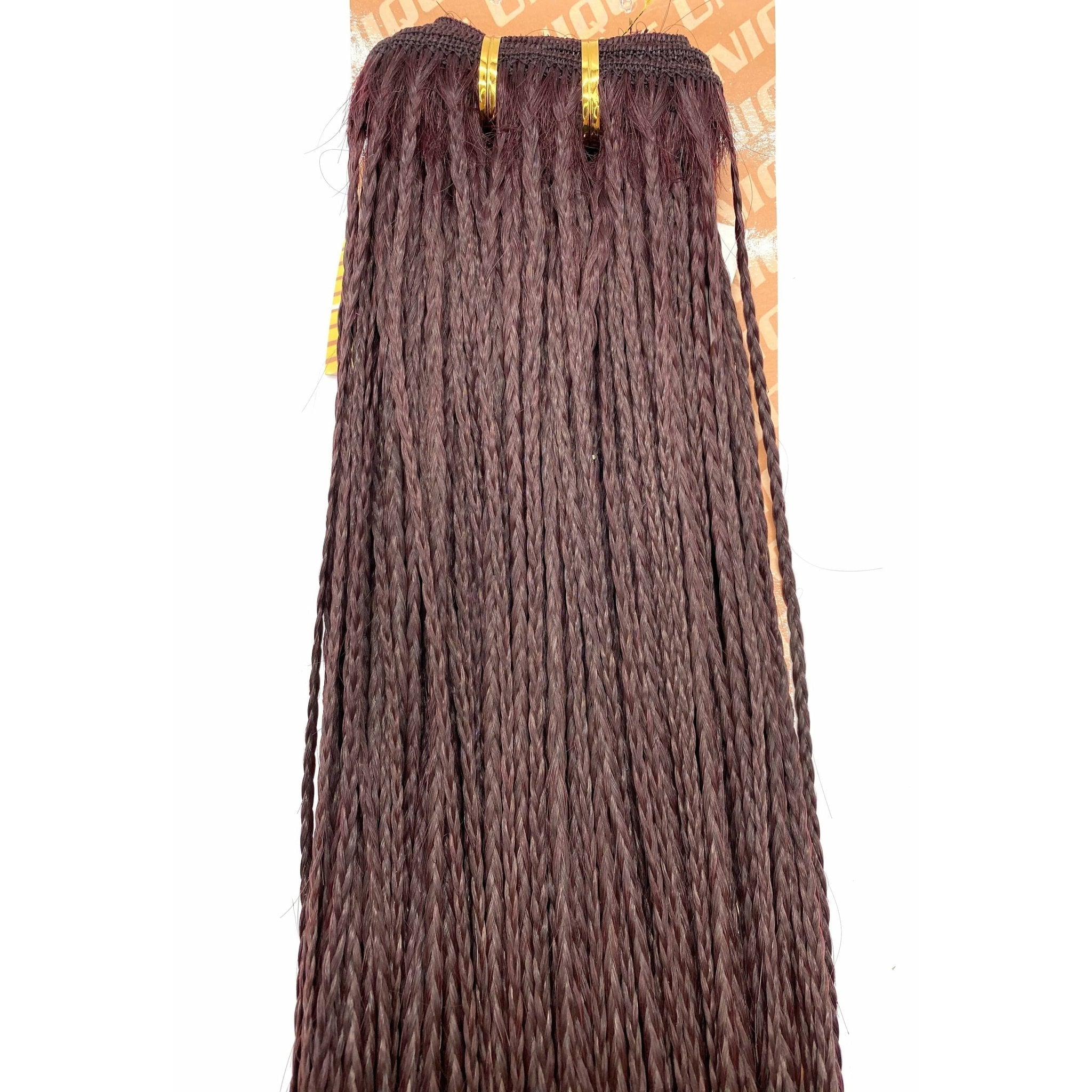 14" Micro Braid Human Hair Extensions in T1B Burgundy