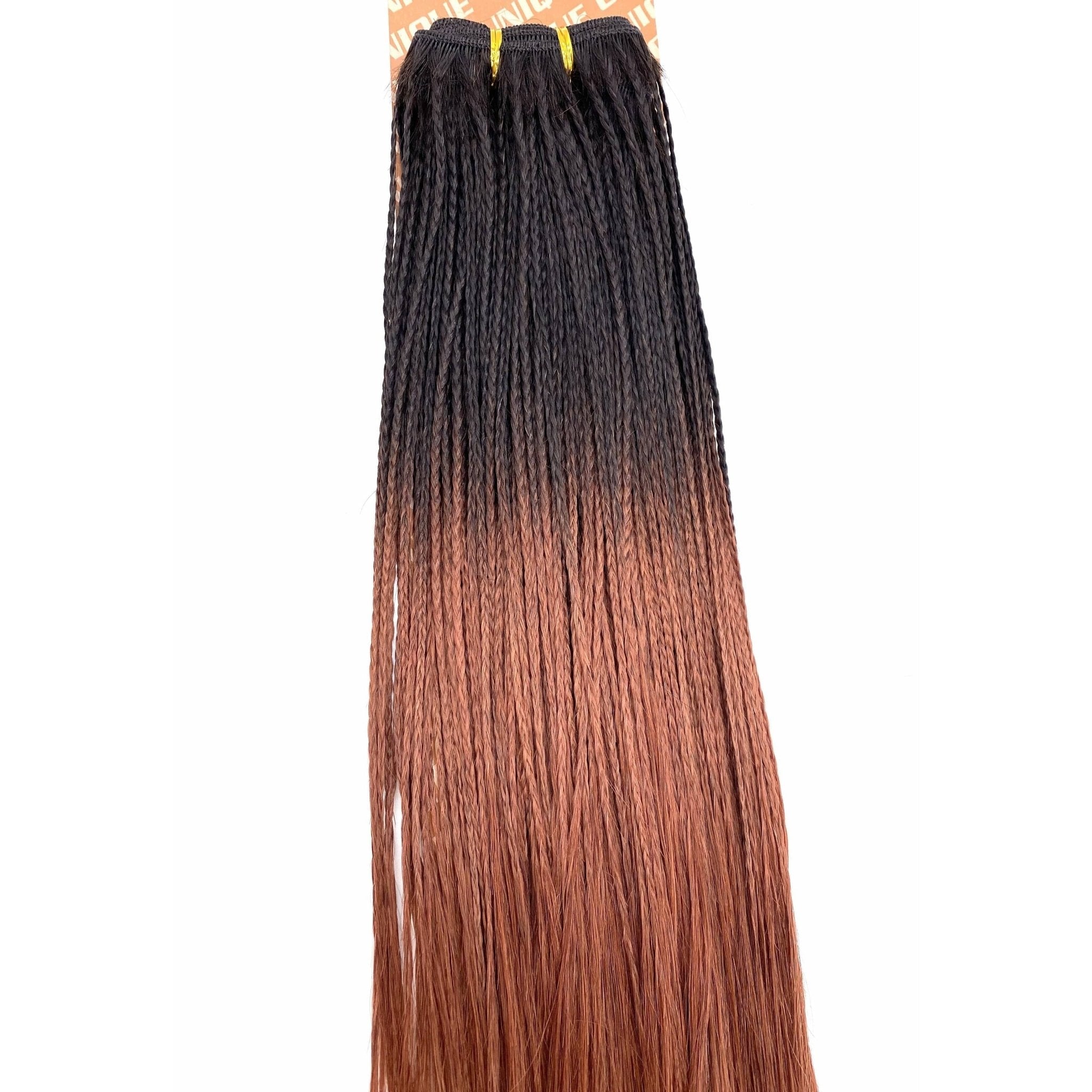 14" Micro Braid Human Hair Extensions in T1B Burgundy