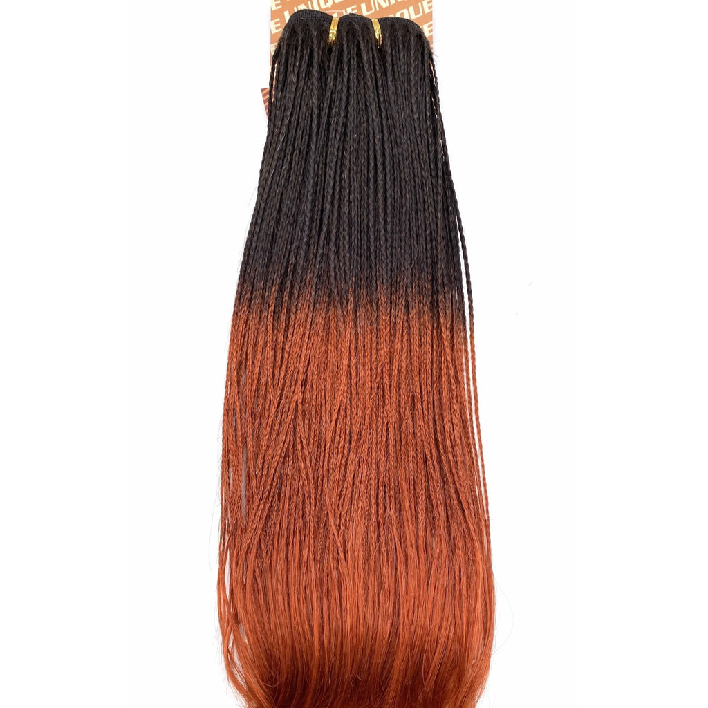 14" Micro Braid Human Hair Extensions in T1B Burgundy