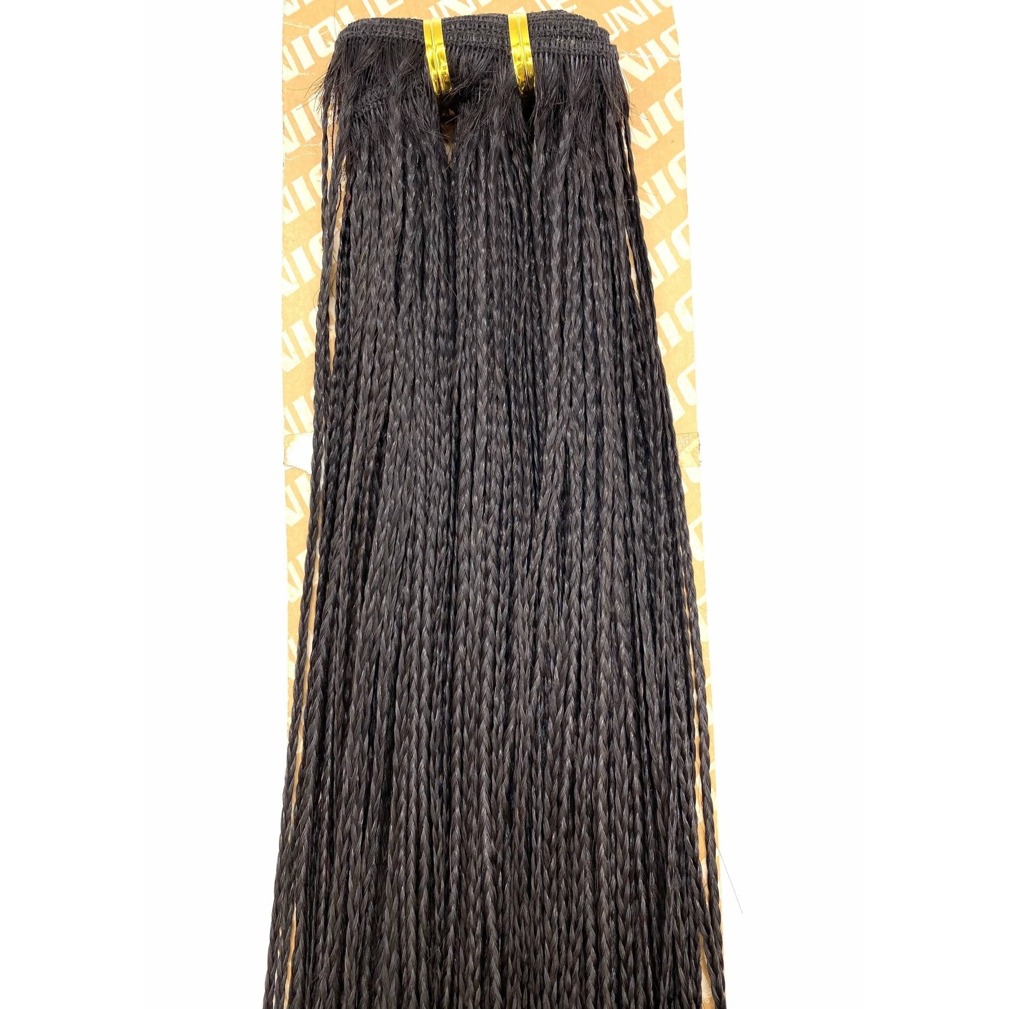 20-Inch Human Hair Micro Braid Weft Extensions - 100g