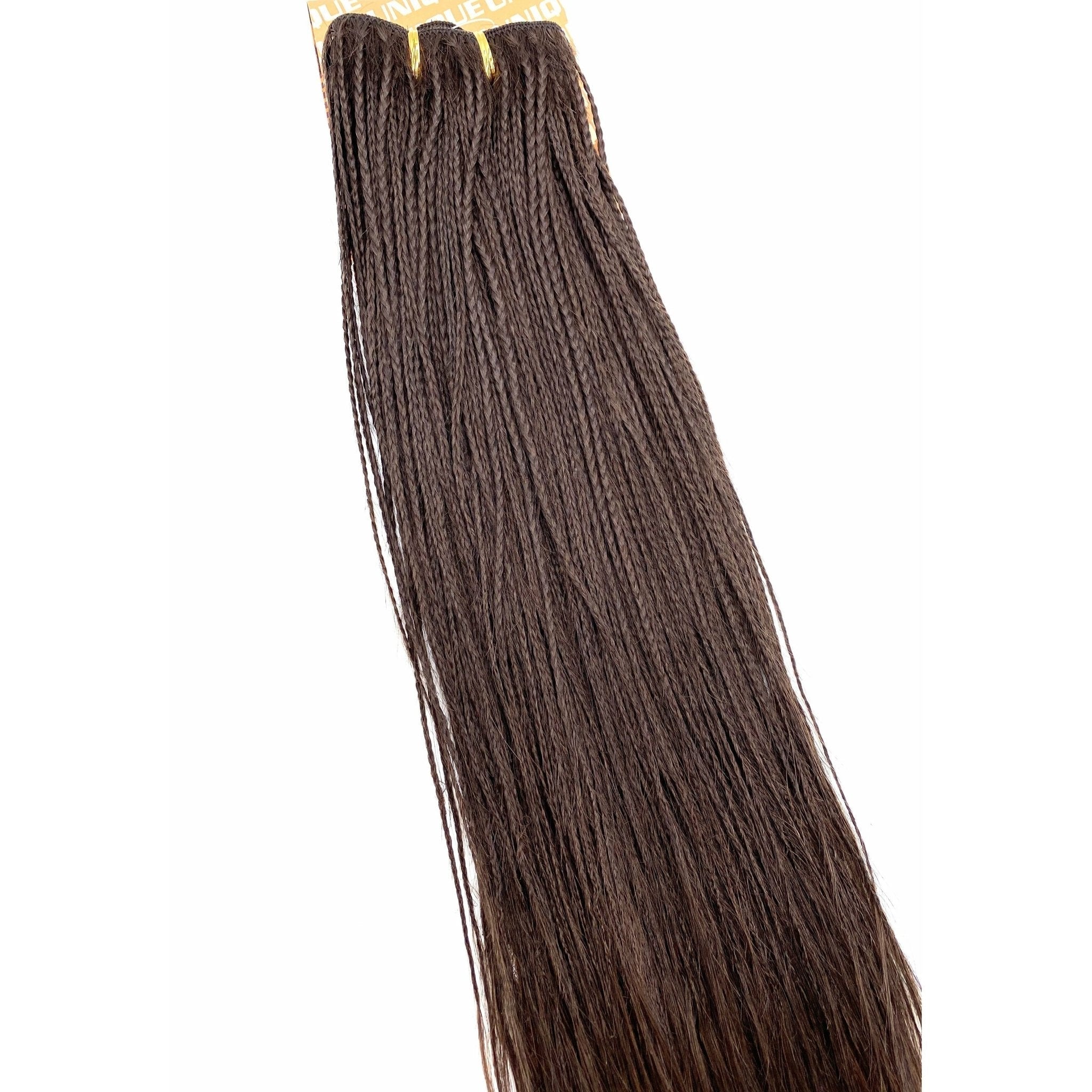 20-Inch Human Hair Micro Braid Weft Extensions - 100g