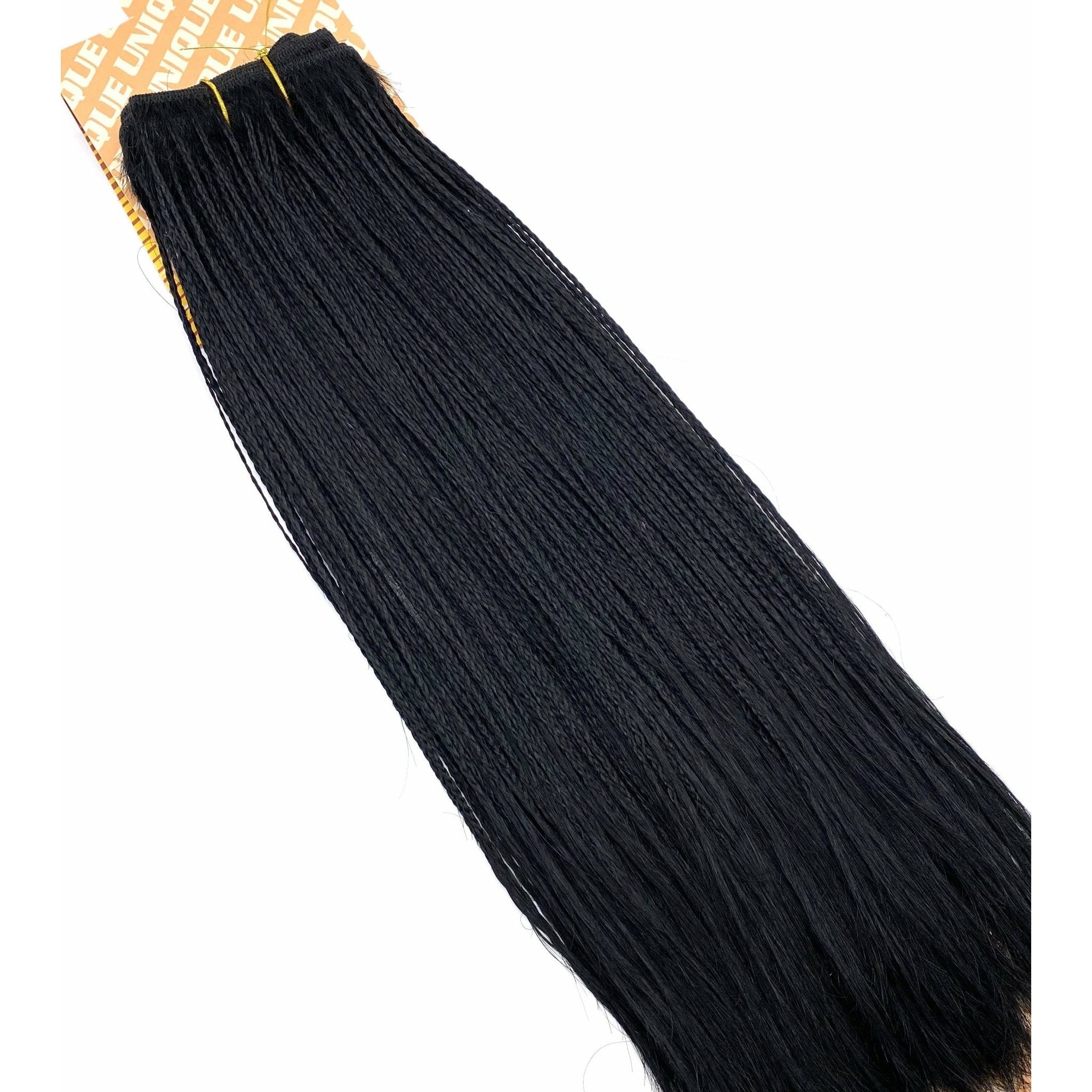 20-Inch Human Hair Micro Braid Weft Extensions - 100g