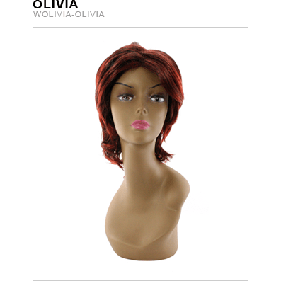 Olivia Synthetic Wig for Women - Modern Burgundy & Red Styles