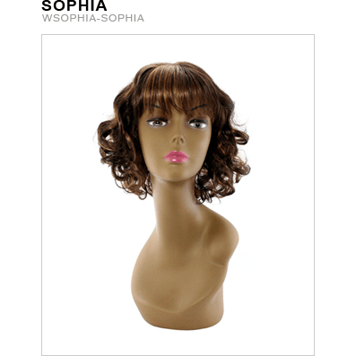 Sophia Retro Wig: Multi-Tonal Brown & Auburn Classic Hairstyle