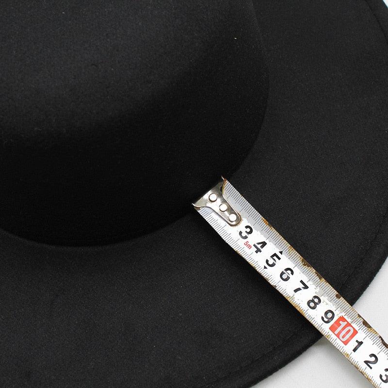 Women's Wide Brim Fedora Hat Retro Flat Top Summer Party Accessory
