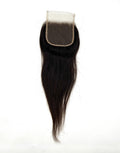 Close-up of 4x4 Free Part Brazilian Human Hair Closure with HD transparent lace