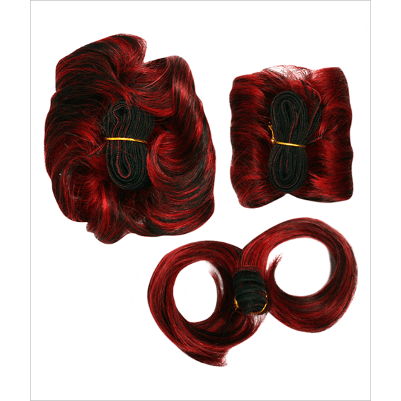 28 Piece 100% Human Hair Short Flip Style Hair Extension Set