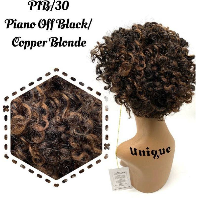 100% Human Hair Full Wig - Style A3 Natural Texture & Versatile Fit