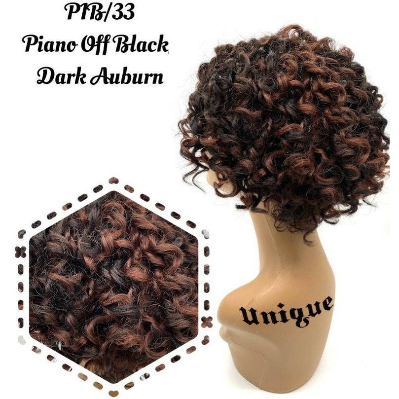 100% Human Hair Full Wig - Style A3 Natural Texture & Versatile Fit