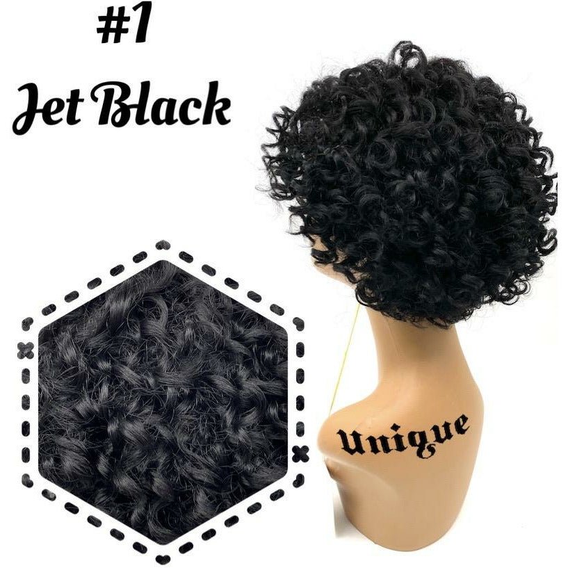 100% Human Hair Full Wig - Style A3 Natural Texture & Versatile Fit