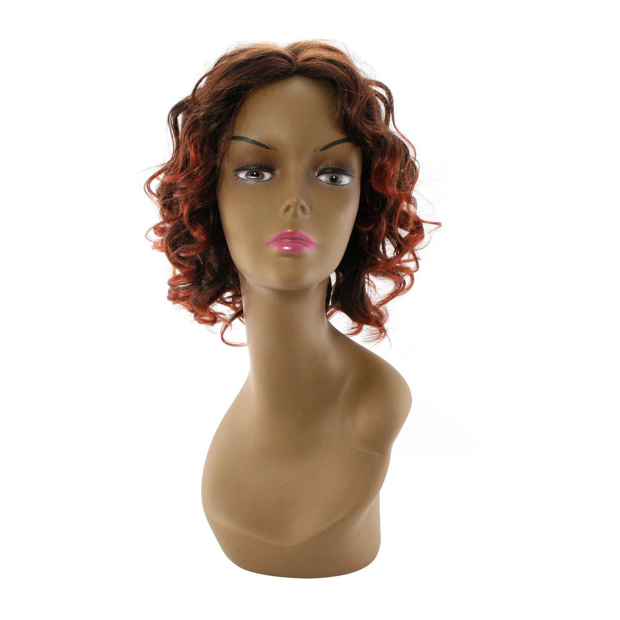 A close-up view of the Unique A5 full human hair wig featuring a natural, tangle-free style.