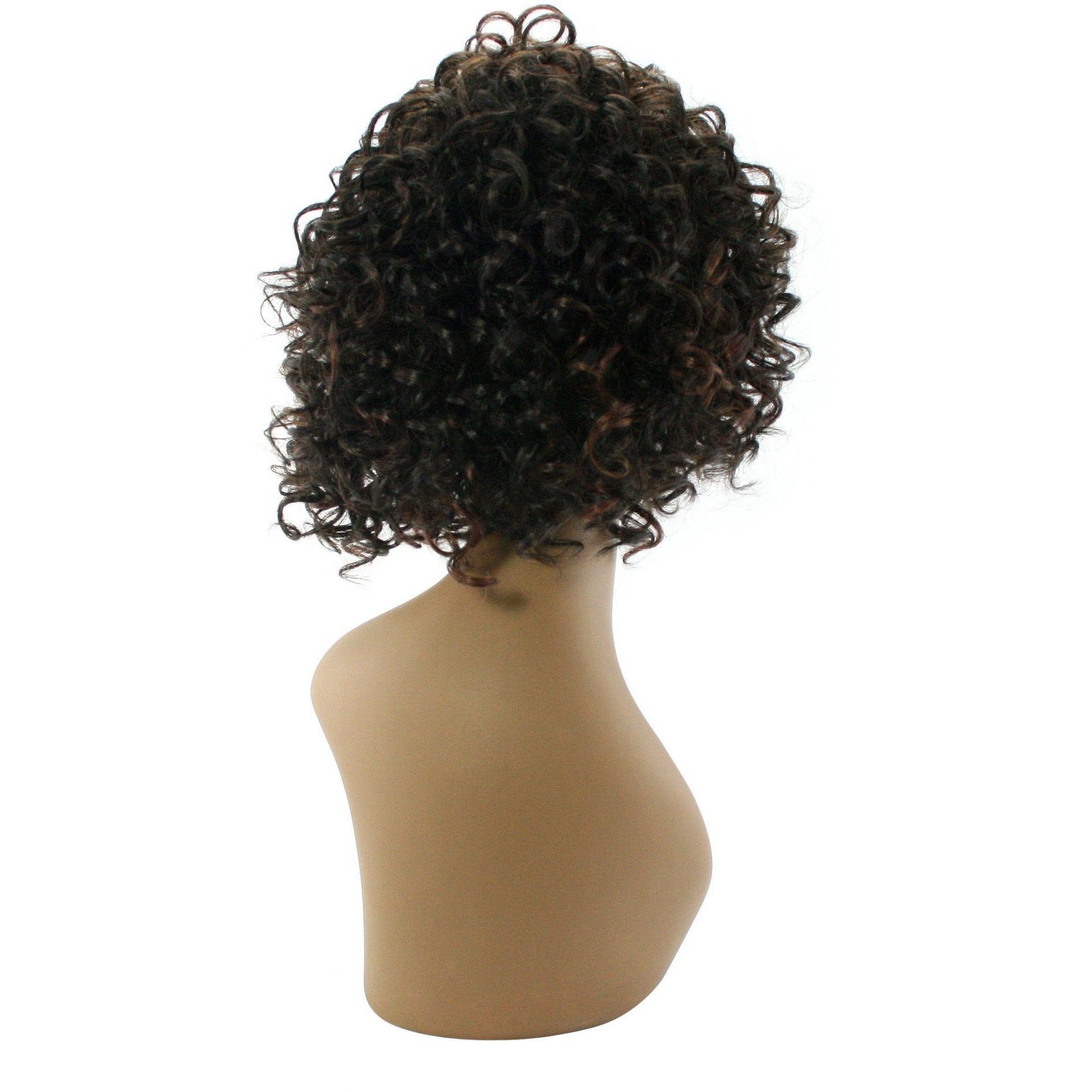 100% Human Hair Full Wig Style A7 Brown Classic Minimalist