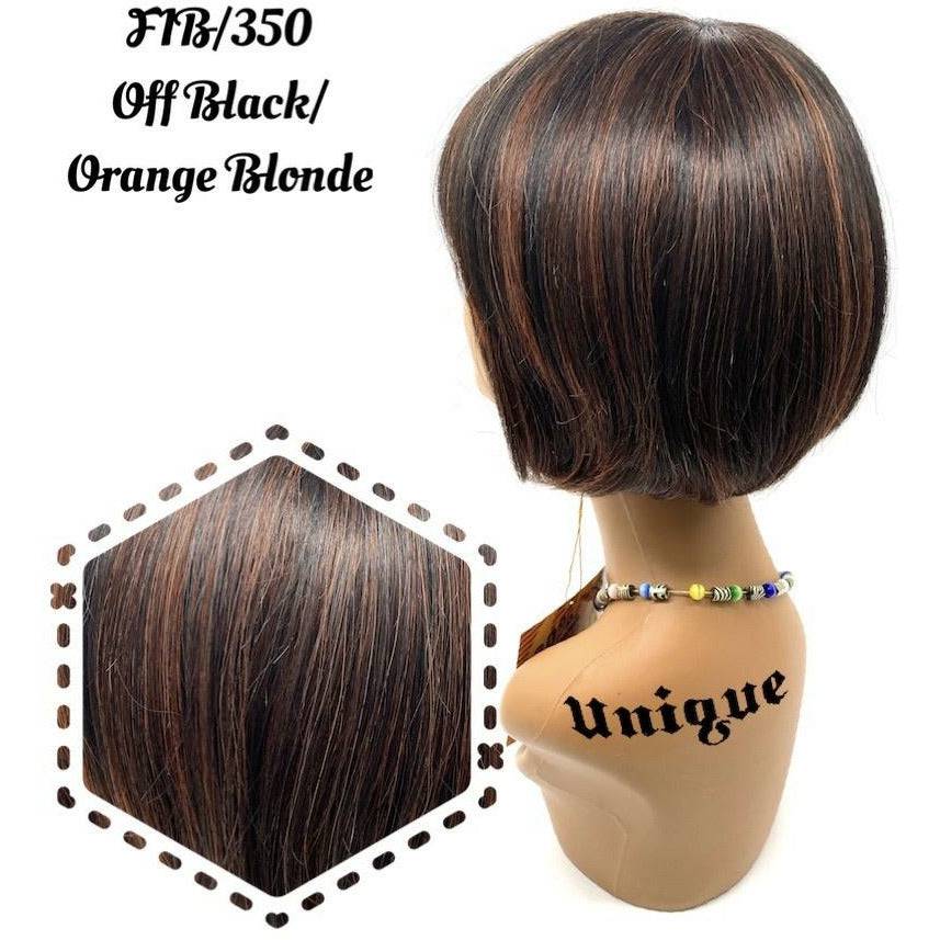 100% Human Hair Full Wig Style B Natural Professional Hairpiece