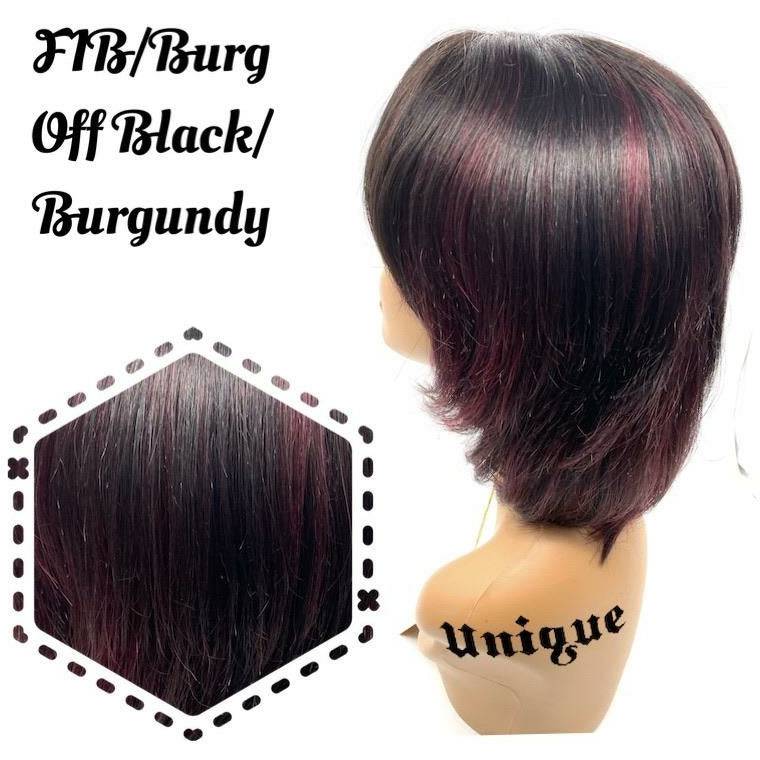 100% Human Hair Wig Style B1 – Modern Two-Tone Style