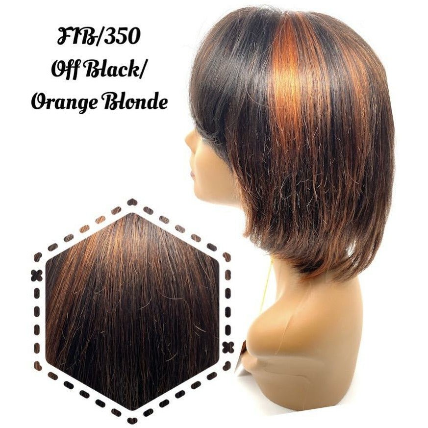 100% Human Hair Wig Style B1 – Modern Two-Tone Style
