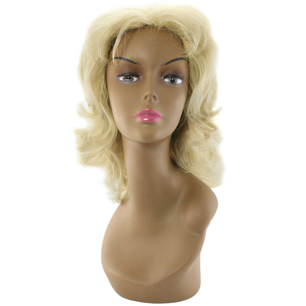 Woman wearing Unique's 100% human hair full wig in Style C with a natural, silky finish
