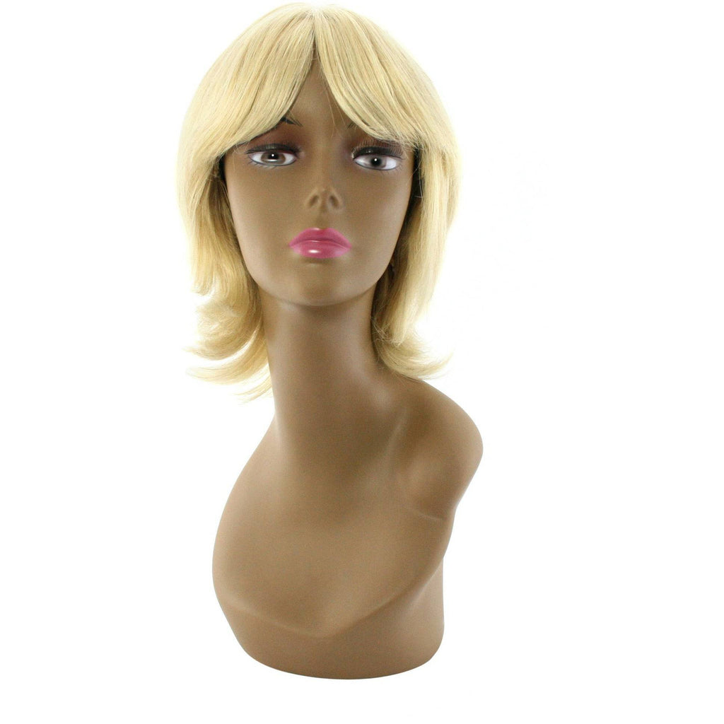 100% Human Hair Style H full wig shown on a mannequin