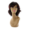 Style R full wig in 100% human hair available in black and burgundy