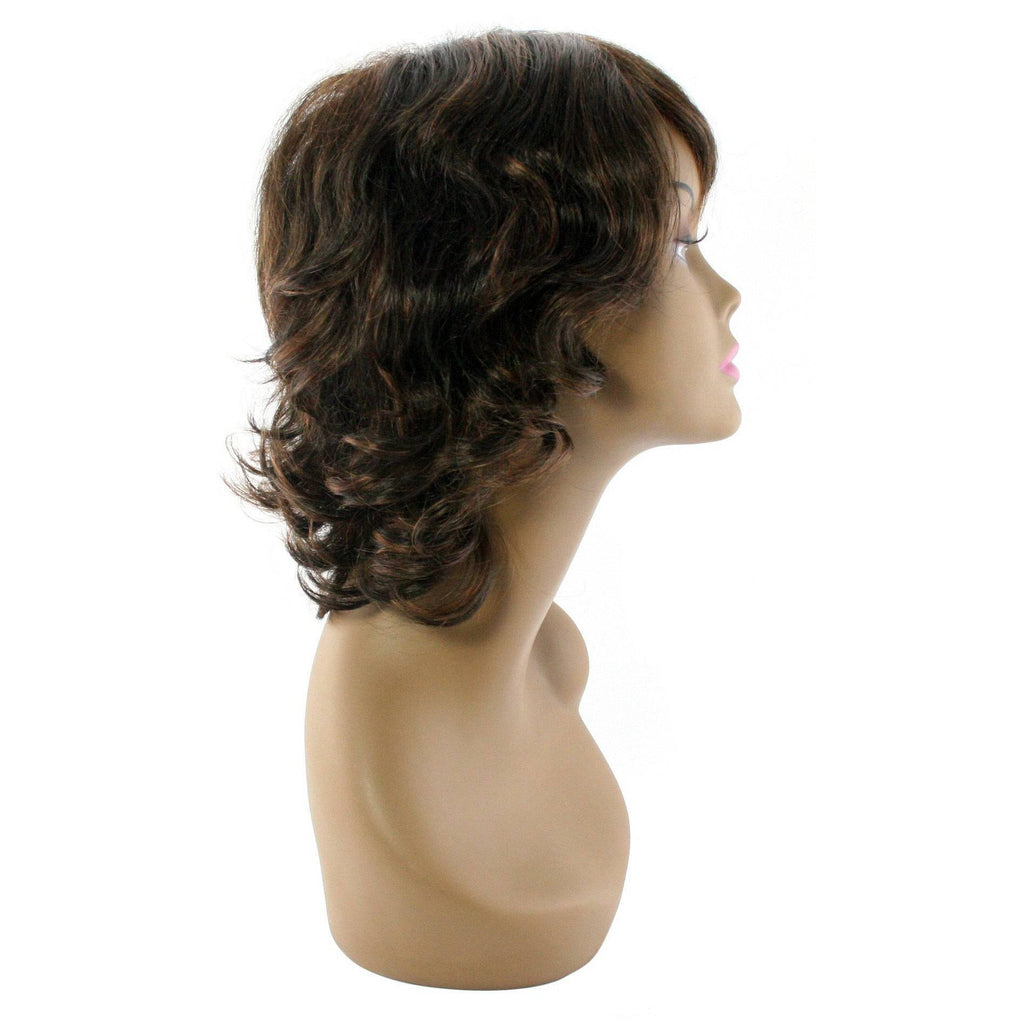 Style 'U' 100% Human Hair Full Wig with Adjustable Cap
