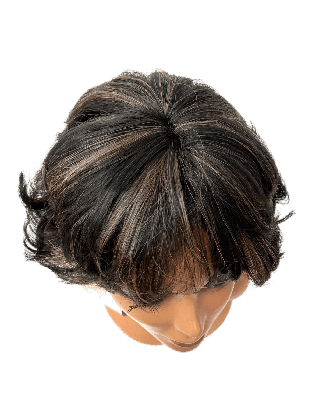 Style 'V' 100% Human Hair Full Wig with Secure Fit