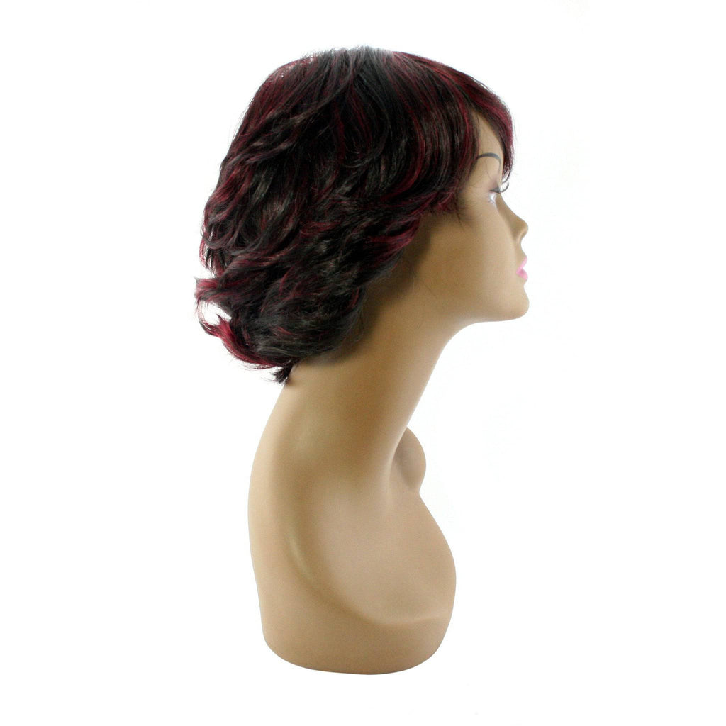 100% Human Hair Full Wig Style W Premium Realistic Hair Piece