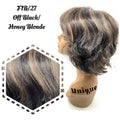 100% Human Hair Full Wig Style W Premium Realistic Hair Piece