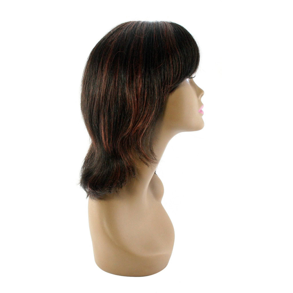 100% Human Hair Full Wig Style X - Natural Soft Professional Look