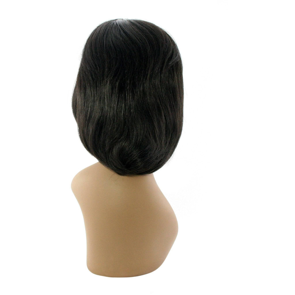 Mrs. Denmark Style 100% Human Hair Half Wig in Black