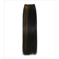 18-inch New Yaki texture hair extensions in a natural style