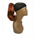 Auburn human hair butterfly clip accessory for women