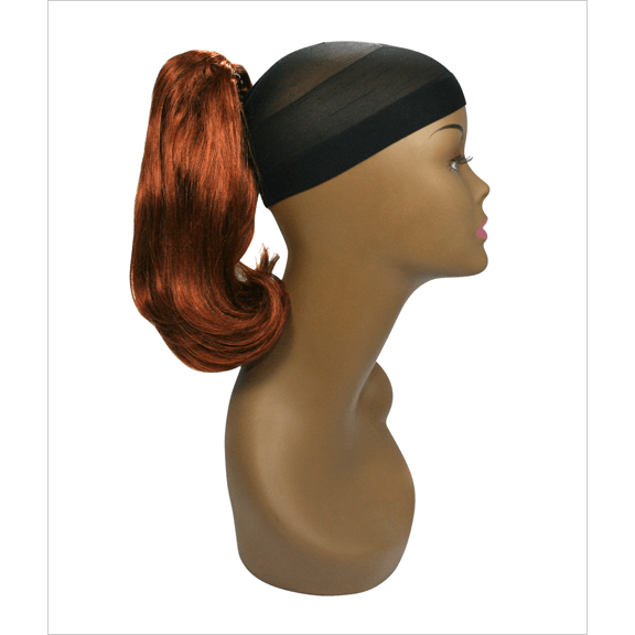Auburn human hair butterfly clip accessory for women