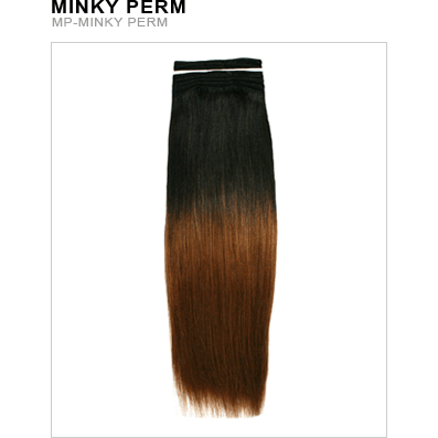 16 Inch Minky Perm Human Hair Extensions - Natural Silky Texture