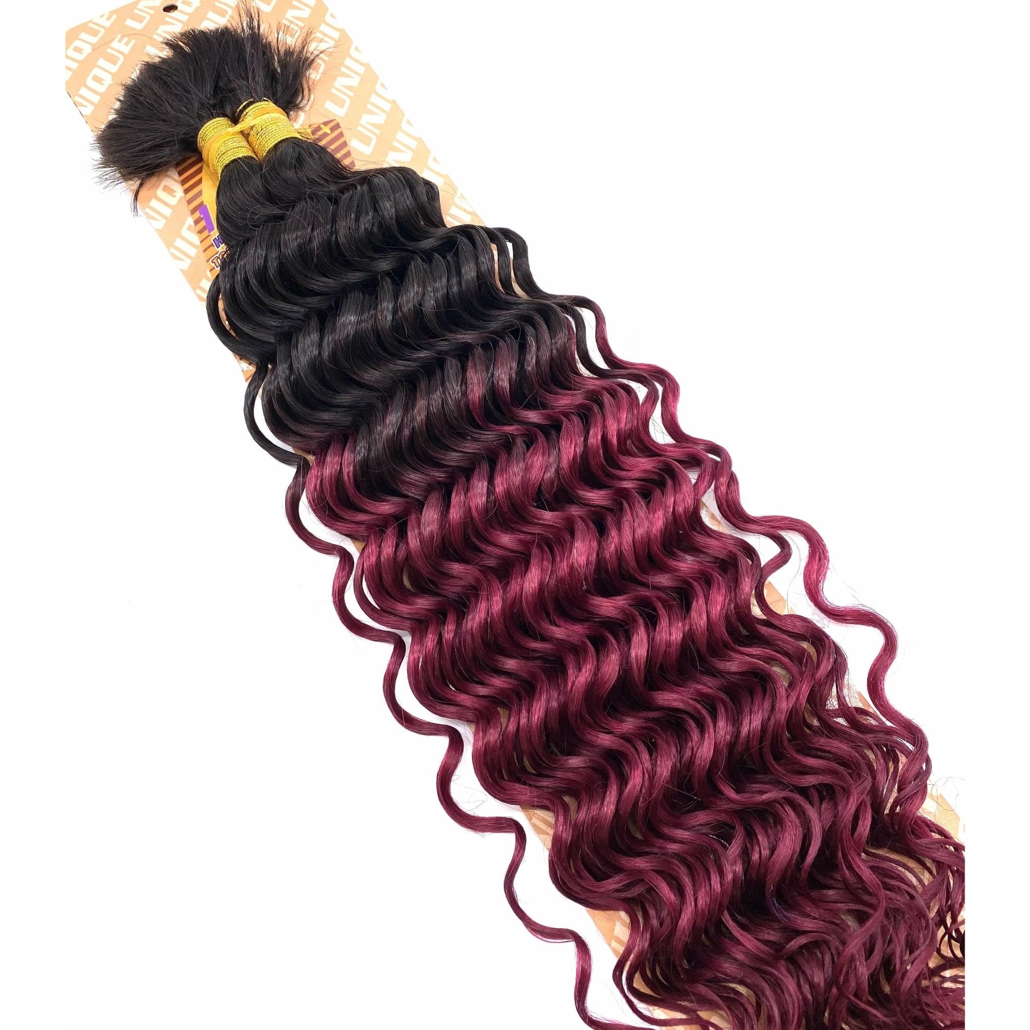 14'' Deep Bulk Human Hair Extensions for Voluminous Styles