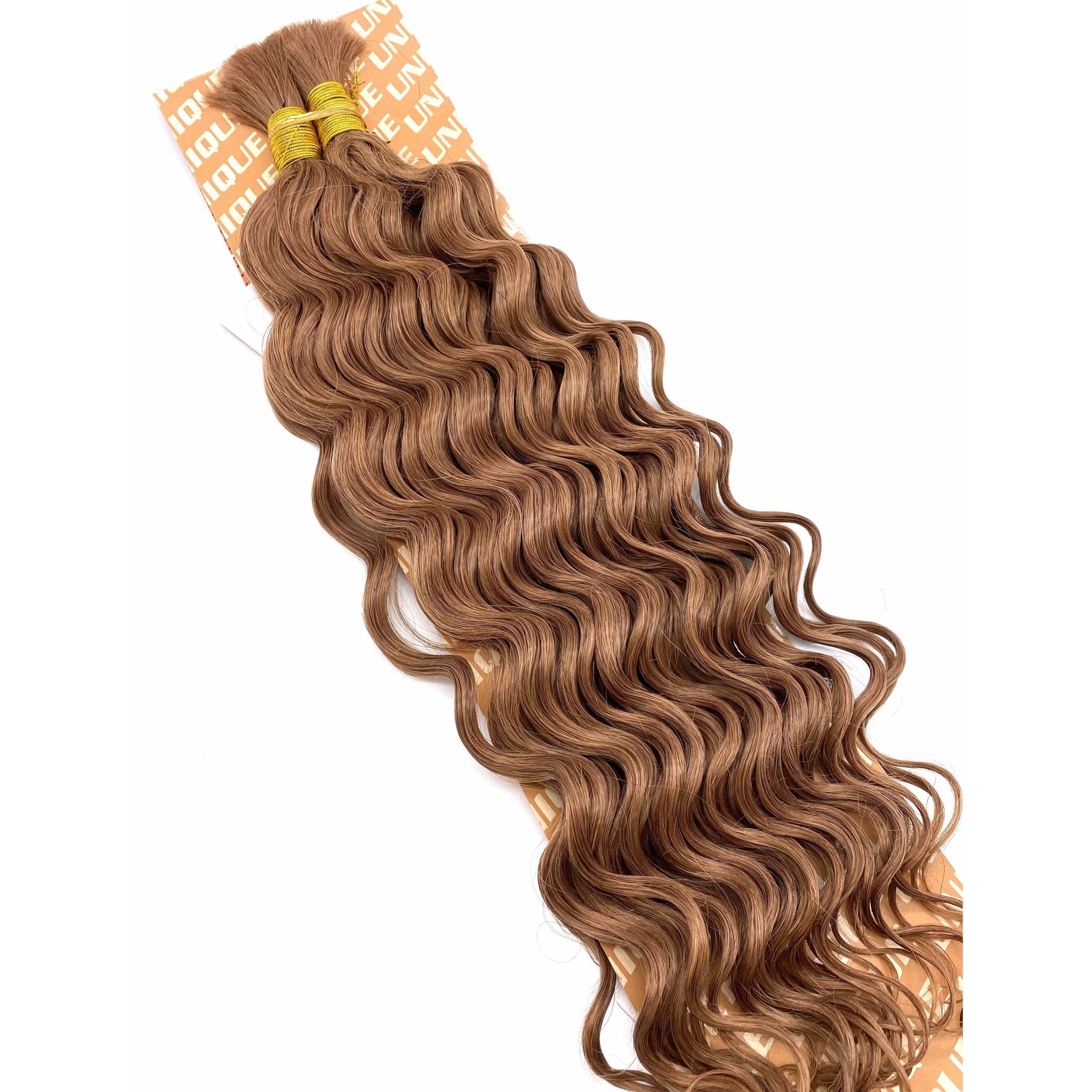 14'' Deep Bulk Human Hair Extensions for Voluminous Styles