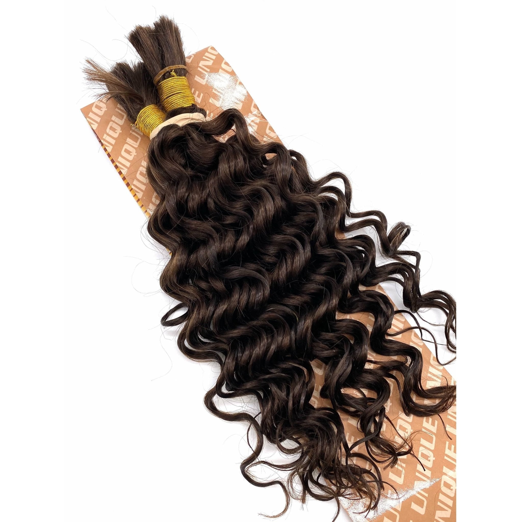 14'' Deep Bulk Human Hair Extensions for Voluminous Styles