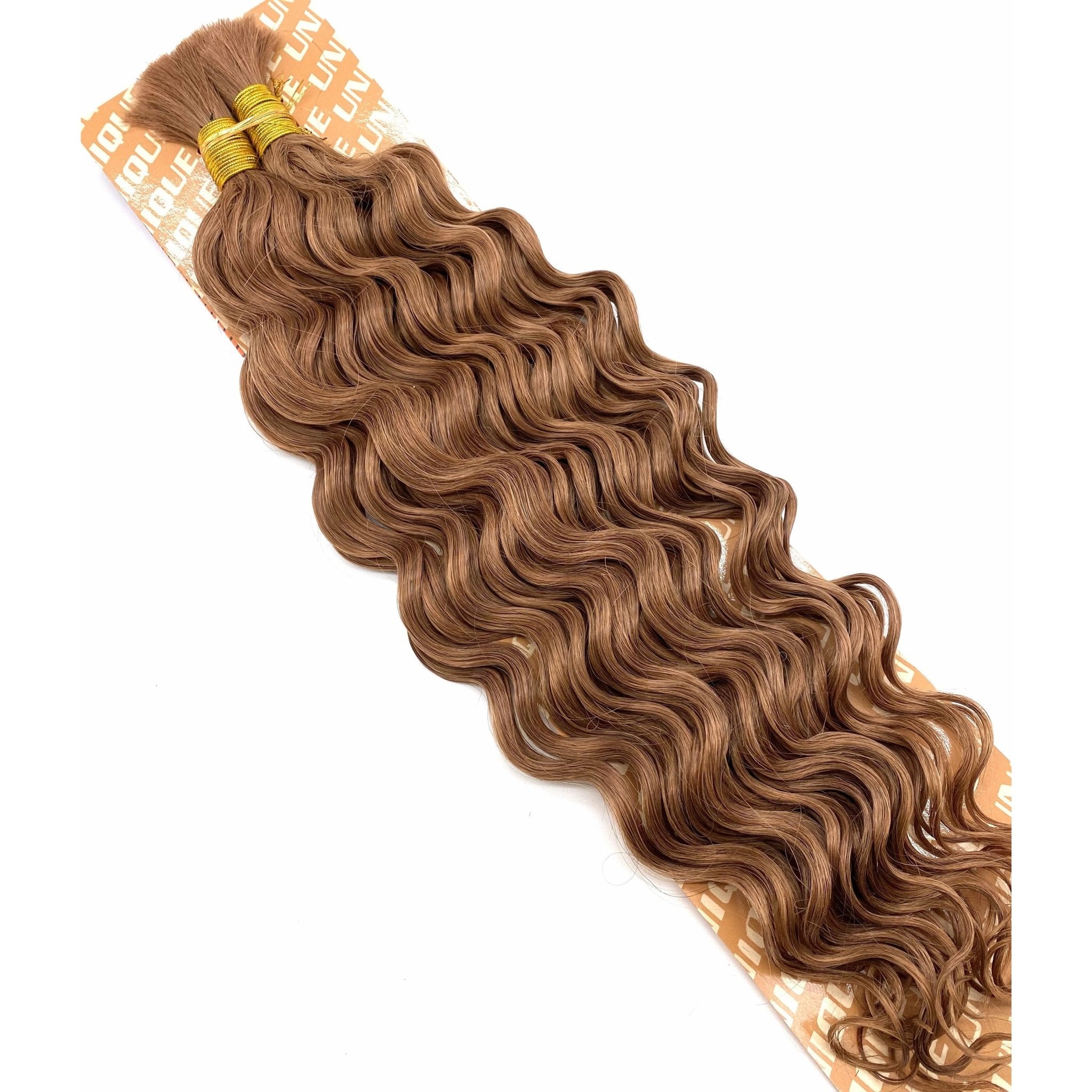 18-Inch Deep Bulk Human Hair Extensions for Natural Styling