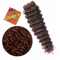 24 Inch Deep Wave Human Hair Extensions in Black, Brown, and Blonde