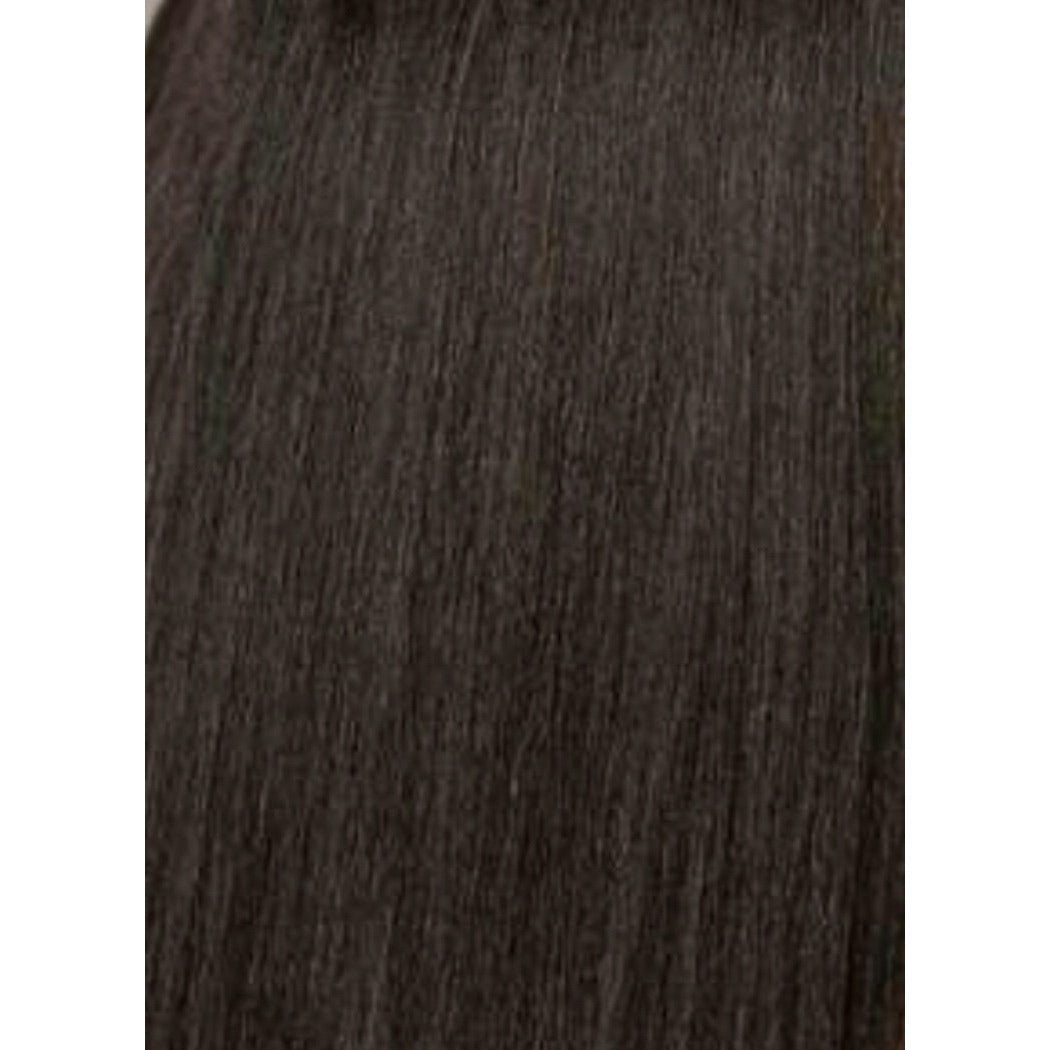 10 Inch Brown Perm Straight Human Hair Extensions