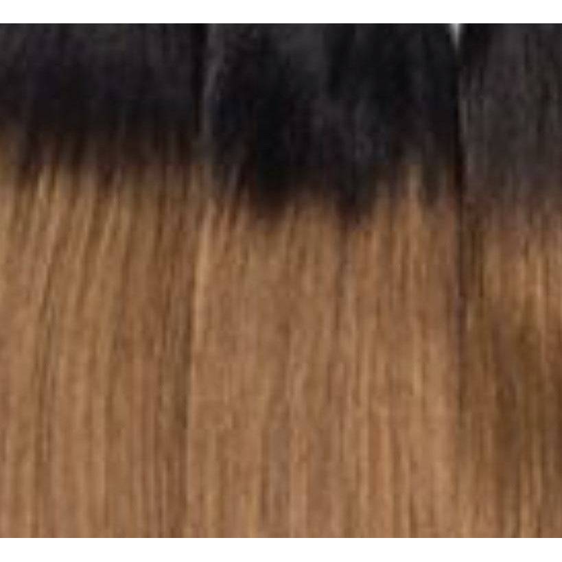 10 Inch Brown Perm Straight Human Hair Extensions