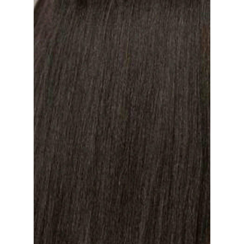 12 Inch Human Hair Perm Straight Extensions - Brown and Auburn