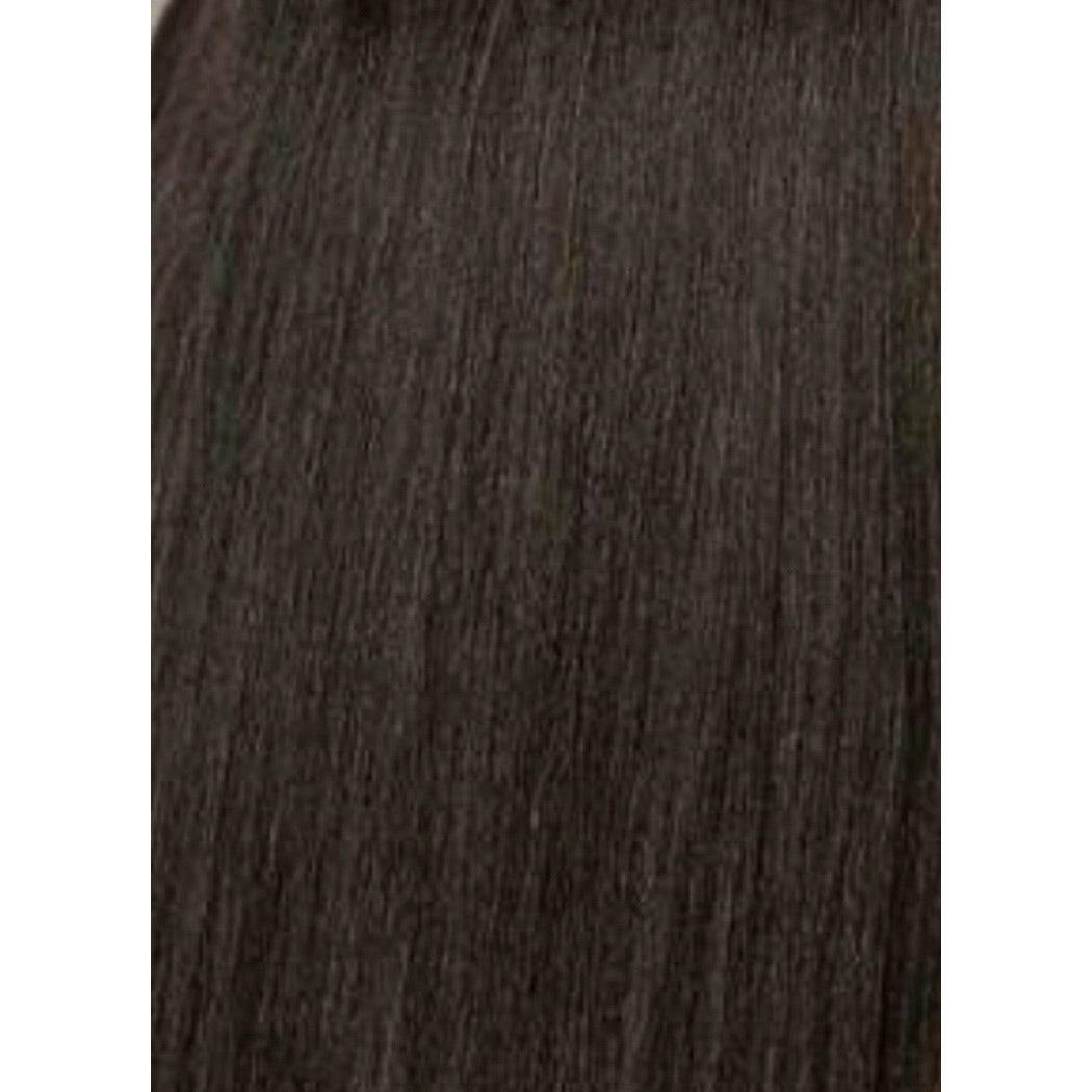 12 Inch Human Hair Perm Straight Extensions - Brown and Auburn