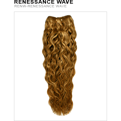 8-inch Renaissance Wave human hair extensions with a natural wavy texture