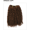 12-inch two-tone human hair curl extension in a modern gradient color
