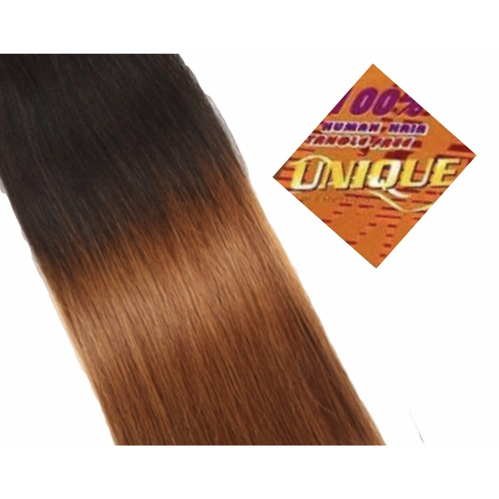 Human Hair Yaki Extensions in Natural Deep Black, Tangle-Free