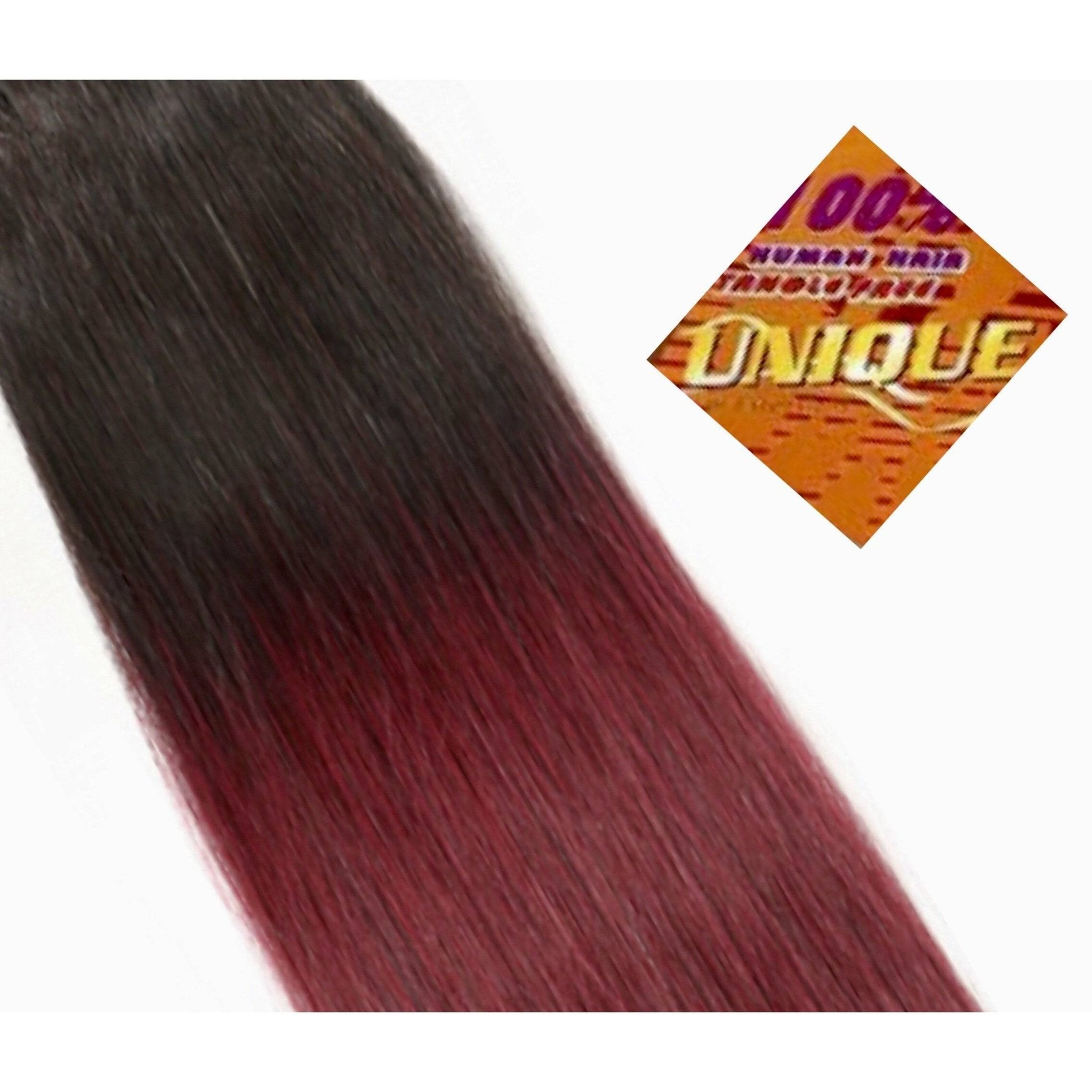 Human Hair Yaki Extensions in Natural Deep Black, Tangle-Free