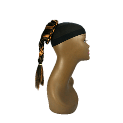 Elegant synthetic Kanekalon bun in black and brown color options